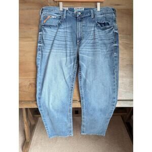 Ariat Bootcut Jeans Mens 40/32 Blue Denim M2 Relaxed Fit Stirling Stretch NWT